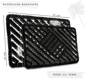 Stuoia di cocco 40x60 cm Coco Black - Hanse Home