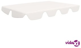 vidaXL Baldacchino per Dondolo Giardino Bianco 188/168x110/145 cm
