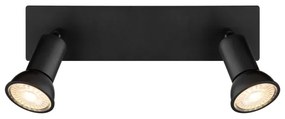 Globo 57998-2 - Faretto DREW 2xGU10/35W/230V nero