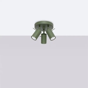 Sollux SL.1503 - Faretto RING 3xGU10/10W/230V verde