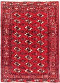 Bokhara Tappeto 120x170 Rosso (Iran) Annodato A Mano