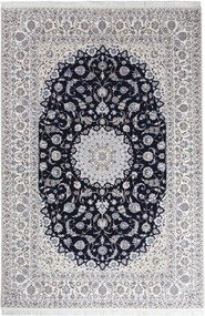 Nain Tappeto persiano 310x210 Blu (Iran) Annodato A Mano