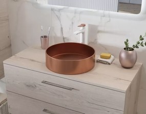 Mobile bagno sospeso da 100 cm due cassetti soft close EL-100P - KAMALU