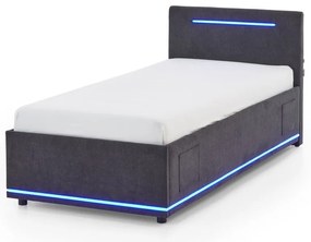 Letto da bambini grigio scuro imbottito rete non inclusa 90x200 cm Circle – Meise Möbel