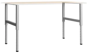Telai per banco da lavoro 2 pz in metallo 85x(69-95,5) cm grigi