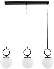 Lampadario a sospensione con filo SITRO 3xE14/10W/230V nero/bianco