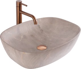Lavabo da appoggio Rea Freja Beige