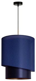Duolla - Lampadario a sospensione con filo PARIGI 1xE27/15W/230V diametro 40 cm blu/oro