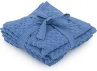Set 4 lavette asciugamani 30x30 cm avio Basic