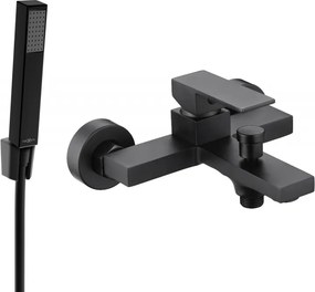 Mexen Uno R77 rubinetto da vasca con kit doccia, nero - 7143R77-70