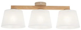 Brilagi - Lampadario da soffitto a montaggio superficiale LATTE SABIA 3xE27/15W/230V pino/bianco