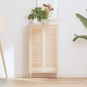 Ante Con Design A Lamelle 2 Pz 99x29,5 Cm İn Legno Di Pino /