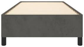 Giroletto grigio scuro 100x200 cm in velluto