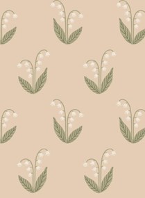 Sandberg Carta da parati Lilly - Blush