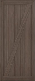 Anta per porta scorrevole esterno muro Zion in mdf noce, L 96 x H 215 cm spessore 35 mm, apertura reversibile