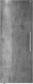 Anta per porta scorrevole esterno muro Graffi in vetro grigio, L 88 x H 215 cm spessore 10 mm, apertura sinistra