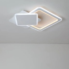 Plafoniera LED design Mila, bianco, 2929 lumen