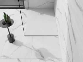 Mexen Stone+ piatto doccia rettangolare in composito 120 x 100 cm, bianco, copertura bianca - 44101012-W