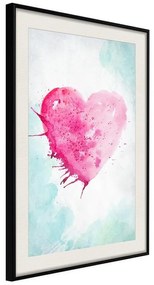 Poster  Symbol Of Love  Cornice Quadri Cornice nera con pass-partout, Larghezza x Altezza Home decor 20x30