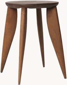 Tavolino rotondo in legno di noce Feve