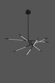 Lampadario a soffitto 8 luci tabular md18001070-8ablk nero