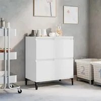 Credenza Bianca 60x35x70 cm in Legno Multistrato 821164