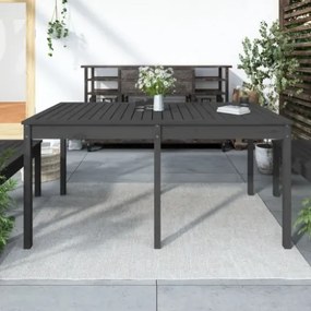 Tavolo da Giardino Grigio 159,5x82,5x76 cm Legno Massello Pino