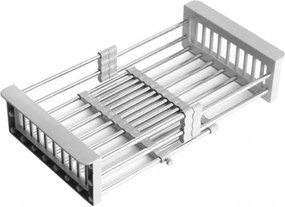 Mexen scolapiatti da cucina telescopico con larghezza regolabile, grigio - 660730-71