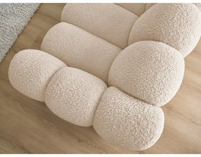 Divano marrone chiaro con rivestimento in bouclé 232 cm Hippolyte – Bobochic Paris