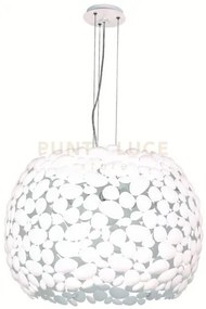 Lampadario a sospensione dioniso bianca 5 luci attacco e27 65x65x14...