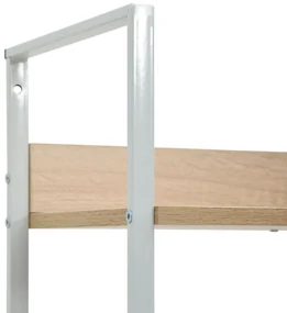 Scaffale libri 5 ripiani rovere 60x27,6x158,5 legno multistrato