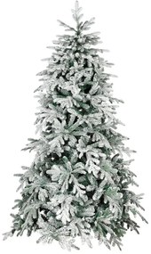 Albero di Natale artificiale innevato Glaeneagles verde H 180 cm x Ø 120 cm