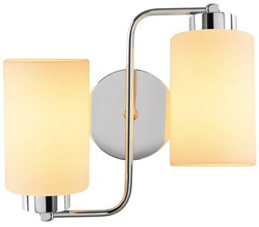 Lampada da parete bianca/argentata Balcova – Opviq lights