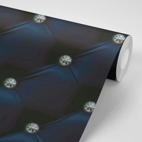 Carta da parati – Eleganza della pelle blu reale
