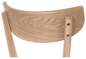 Sedia da pranzo in rovere con seduta bianca Arch - Bonami Essentials