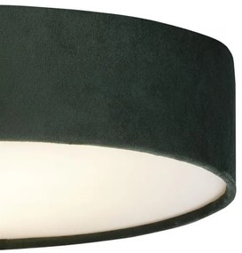 Searchlight 23298-2GR - Plafoniera DRUM PLEAT 2xE27/15W/230V verde