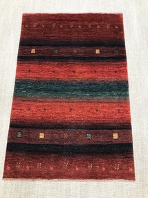 Loribaft Tappeto persiano 140x90 Rosso (Iran) Annodato A Mano