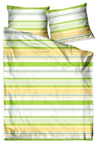 Biancheria da letto premium in cotone di colore verde Dimensioni: 160x200 cm | 2 x 70x80 cm