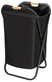 Cestino pieghevole nero per la biancheria Loft - Wenko