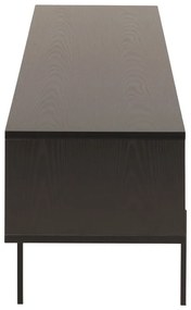 Mobile TV basso nero effetto frassino 180x44,5 cm Angus - Actona