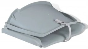 Sedile per Barca Pieghevole senza Cuscino Grigio 48x51x41 cm