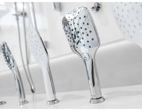 Ravak X07P348 - Doccetta a mano con pulsante, finitura cromo lucido