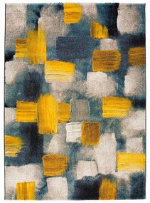 Tappeto blu e giallo , 140 x 200 cm Lienzo - Universal