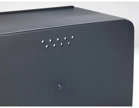 WENKO 54098100 - Portapane KUBO 35x26,5 cm nero/marrone