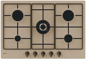 Piano cottura 5 fuochi CHW7AV4WGT AV CANDY avena, gold