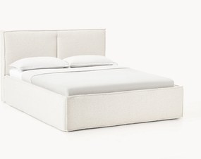 Letto imbottito in bouclé con contenitore Dream