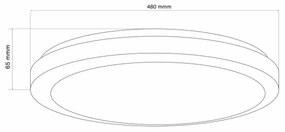 Plafoniera LED dimmerabile MARIAN LED/72W/230V 3000-6000K + +TC