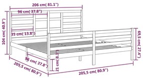 Giroletto Miele in Legno Massello 200x200 cm