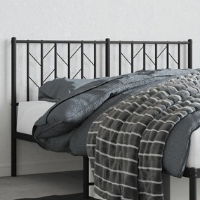Testiera İn Metallo Nero 140 Cm /