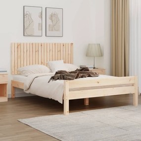 Testiera Da Parete 140x3x60 Cm İn Legno Massello Di Pino /